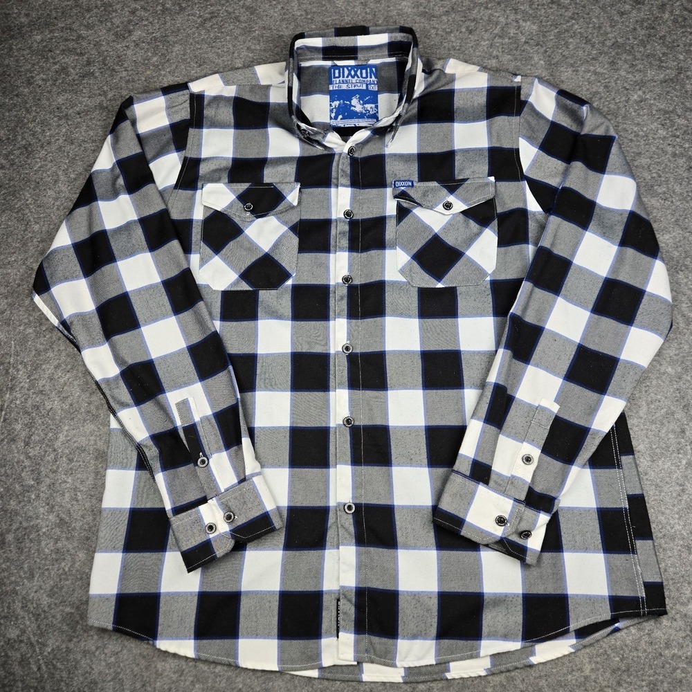 Dixxon Flannel Company The Strut Men's 2XLT Motorcycle Riding Shirt Plaid EUC